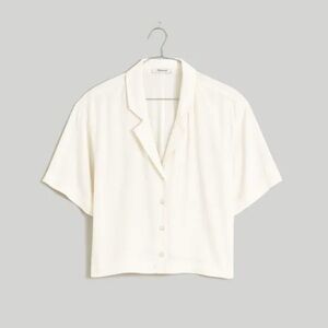 Madewell Button-Front Resort Shirt in Lusterweave, size xs. New with tags.